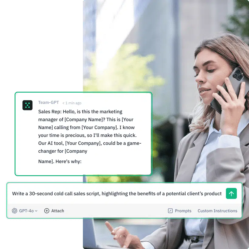 sales teams using Team-GPT