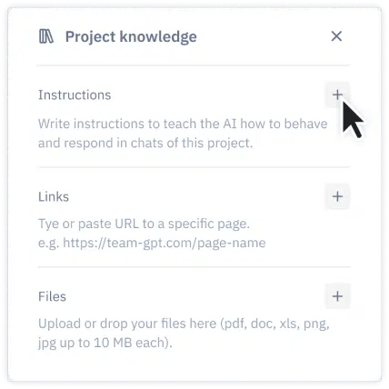 project knowledge