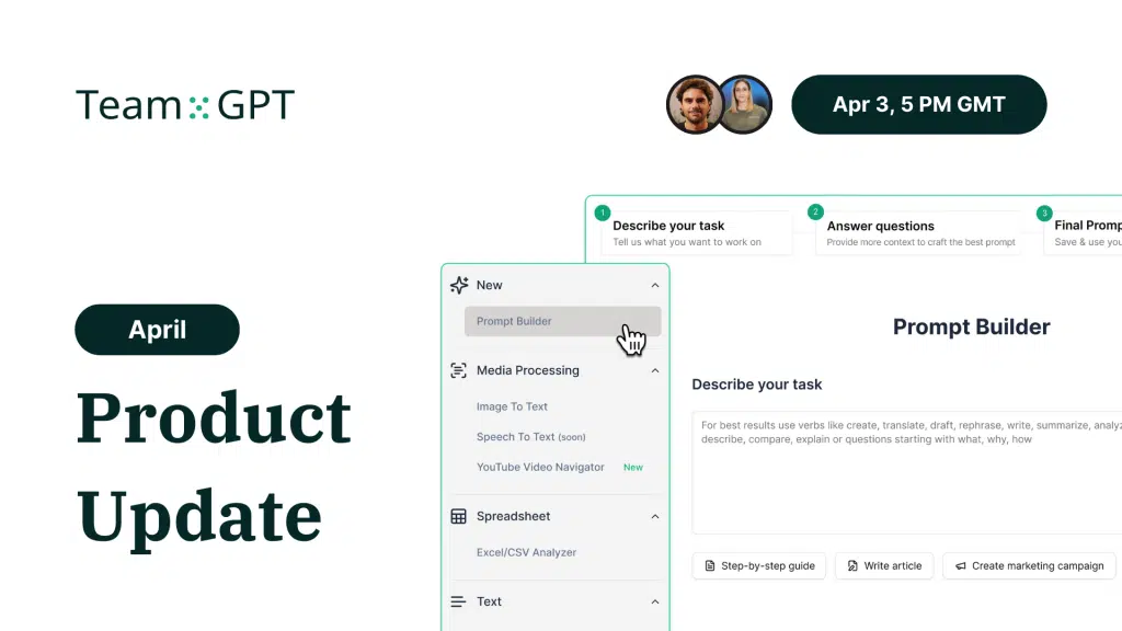 Team-GPT April Product Update