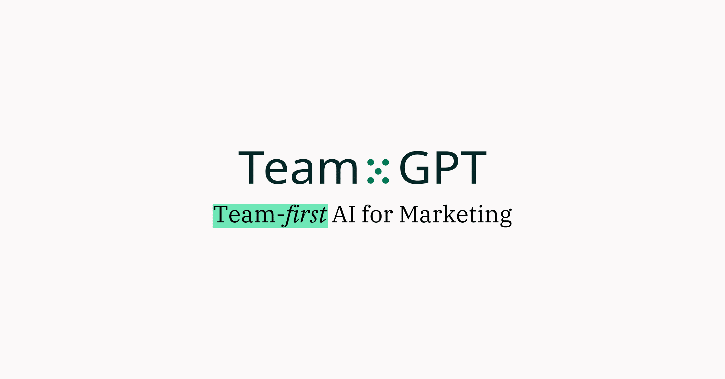 Your entire Marketing AI workflow in One Collaborative Space