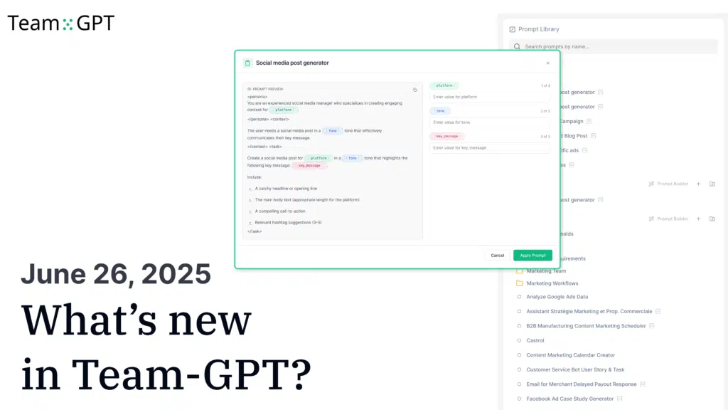 June 26, 2025 Product Update