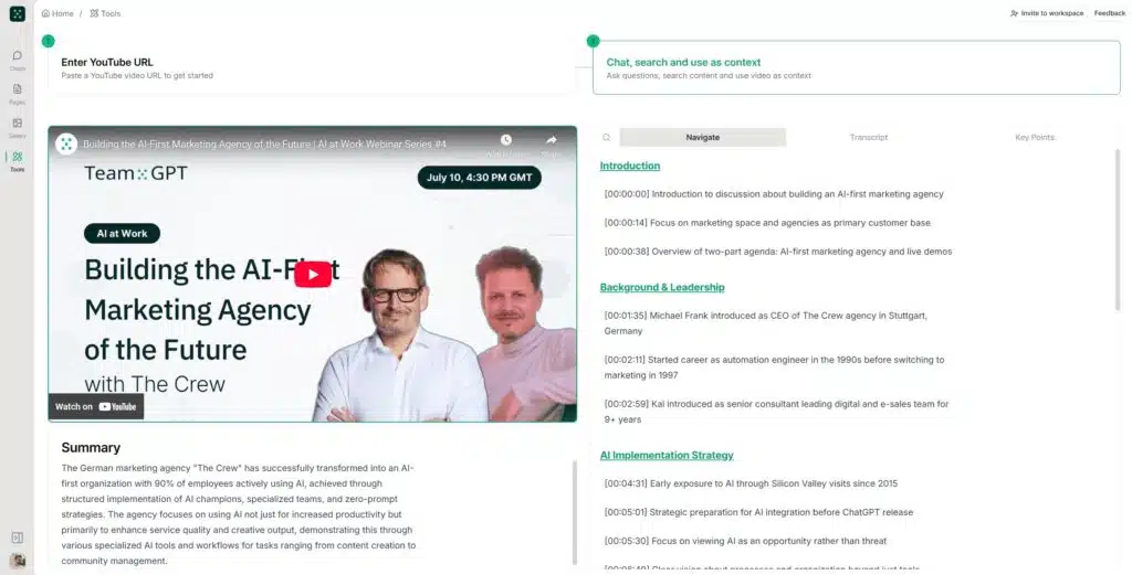 youtube navigator screenshot